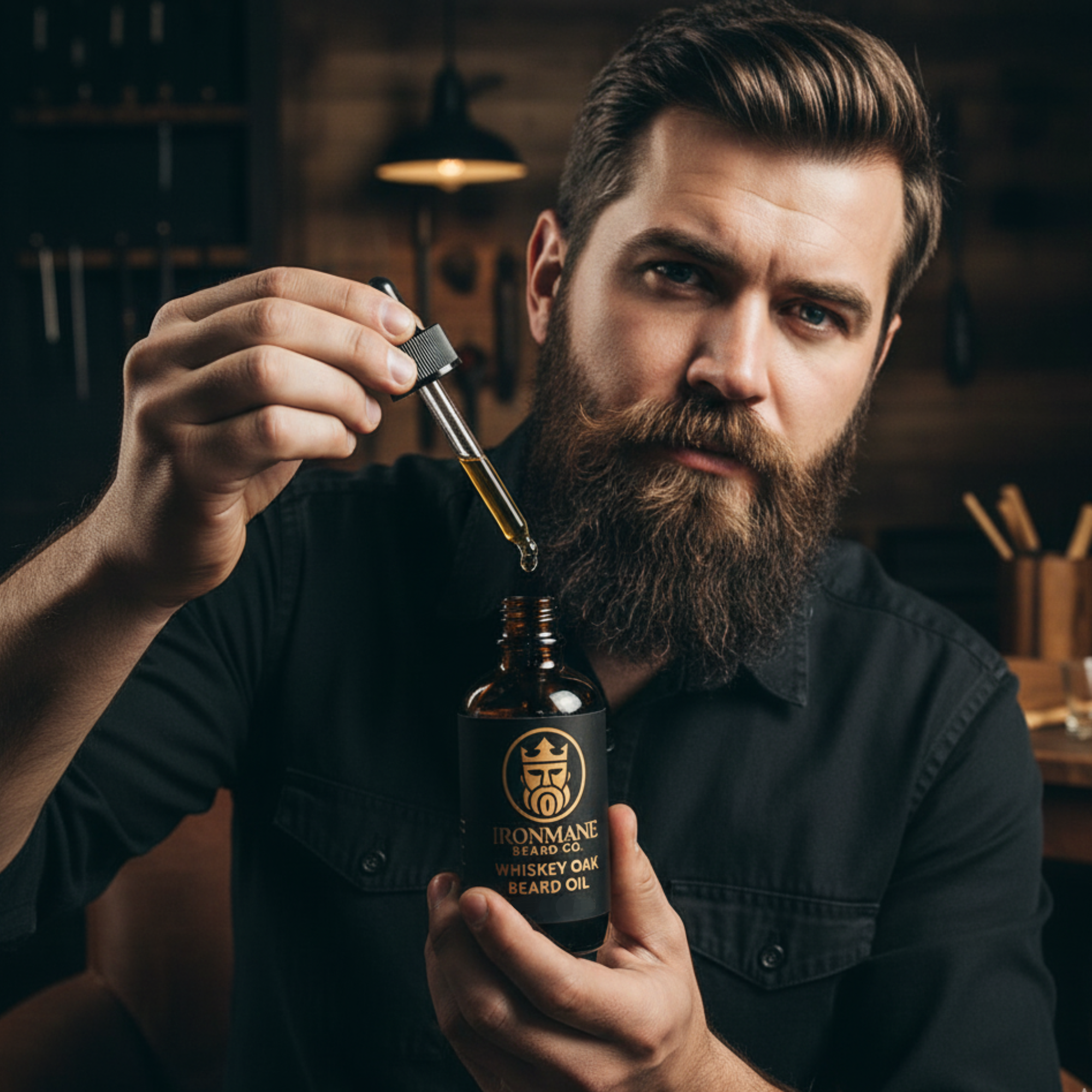 Whiskey Oak Beard Oil – Handcrafted Men’s Grooming | 2 oz (60 mL)