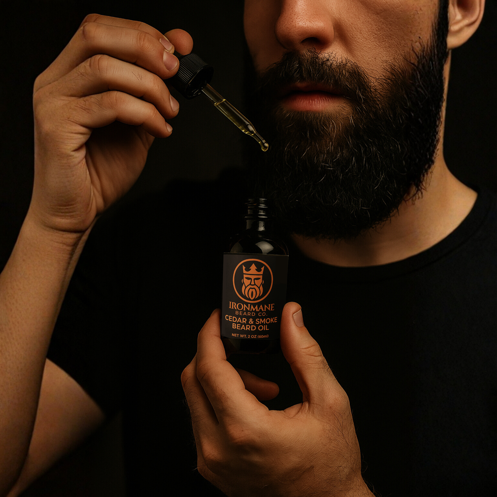 Cedar & Smoke Beard Oil – Handcrafted Men’s Grooming | 2 oz (60 mL)