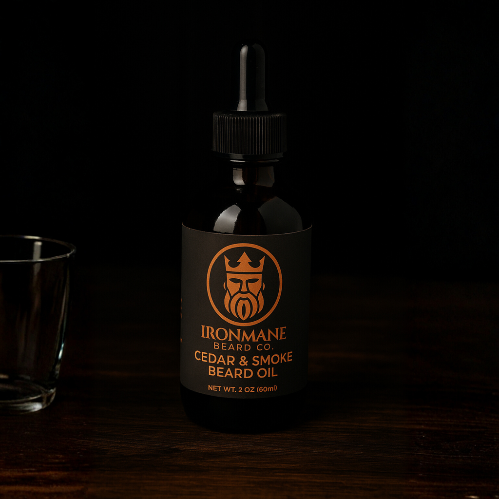 Cedar & Smoke Beard Oil – Handcrafted Men’s Grooming | 2 oz (60 mL)