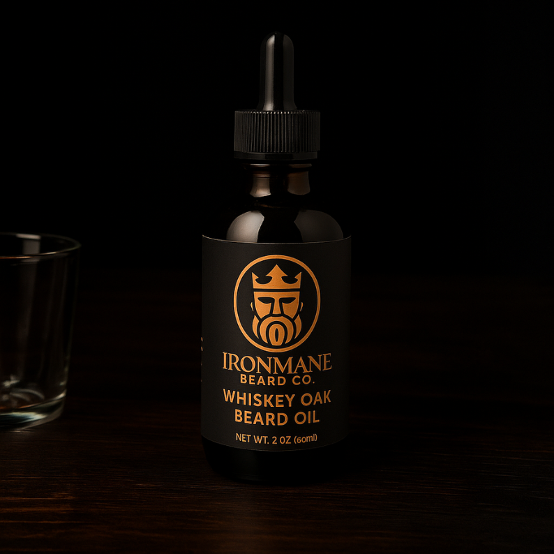 Whiskey Oak Beard Oil – Handcrafted Men’s Grooming | 2 oz (60 mL)
